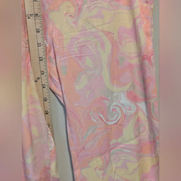 Zara Retro Womens Flare Pants With Flowers & Split Bottom Size Medium New No Tag - Picture 6 of 16